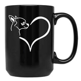 Chihuahua Dog Cute Chihuahuas Pet Funny Chihuahua Black Coffee Mug, Gift Coffee Mug