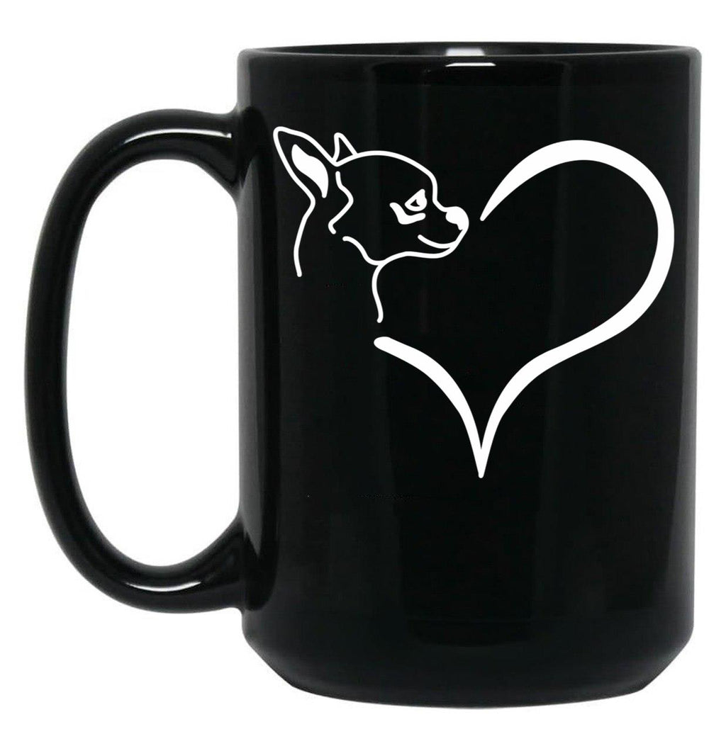 Chihuahua Dog Cute Chihuahuas Pet Funny Chihuahua Black Coffee Mug, Gift Coffee Mug