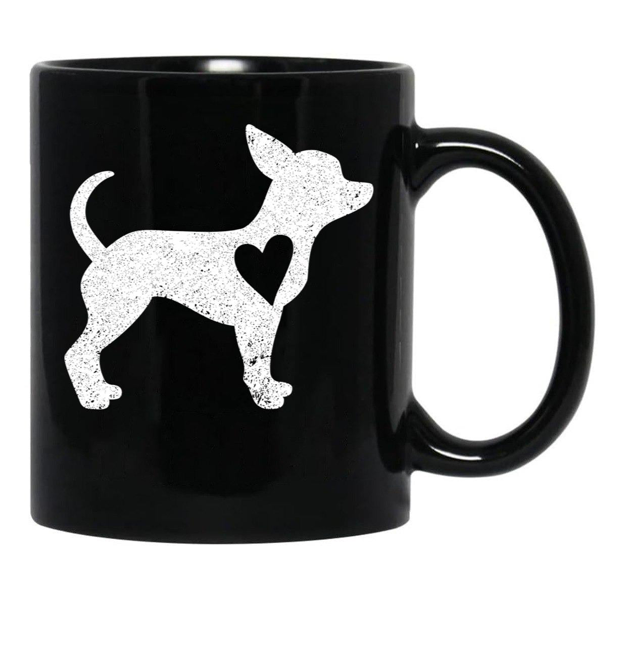 Chihuahua Dog Lover Black Coffee Mug, Gift Coffee Mug - Black