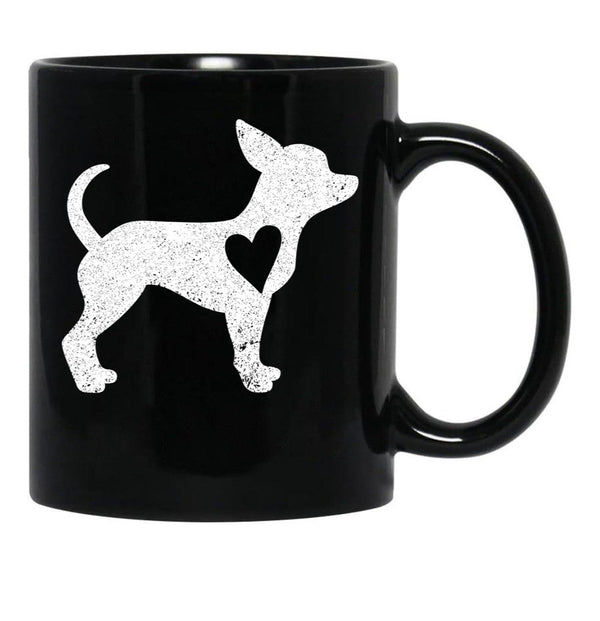 Chihuahua Dog Lover Black Coffee Mug, Gift Coffee Mug - Black