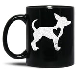 Chihuahua Dog Lover Black Coffee Mug, Gift Coffee Mug - Black