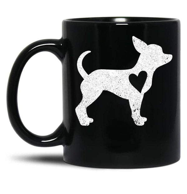 Chihuahua Dog Lover Black Coffee Mug, Gift Coffee Mug - Black