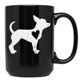 Chihuahua Dog Lover Black Coffee Mug, Gift Coffee Mug