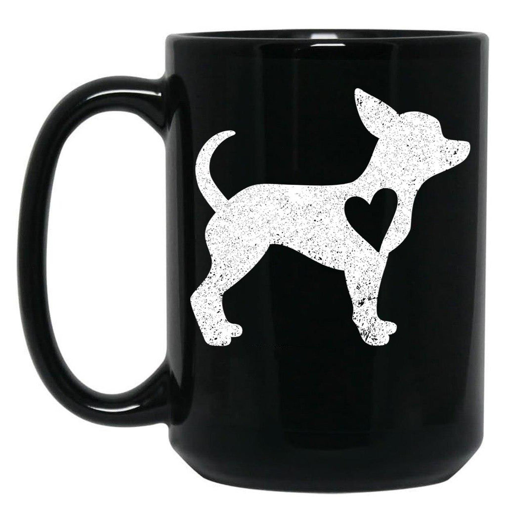 Chihuahua Dog Lover Black Coffee Mug, Gift Coffee Mug