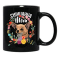 Chihuahua Mom Funny Dog Mama Black Coffee Mug, Gift Coffee Mug - Black