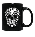 Chihuahua Skull Black Coffee Mug, Gift Coffee Mug - Black