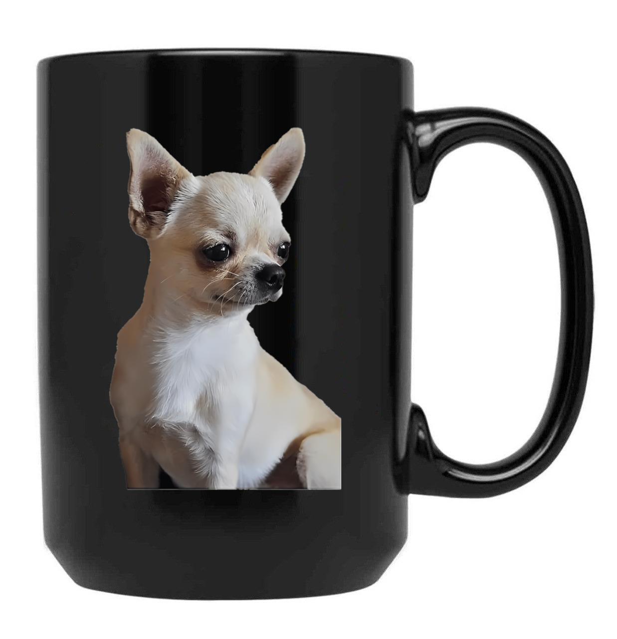 Chihuahua Black Coffee Mug, Gift Coffee Mug