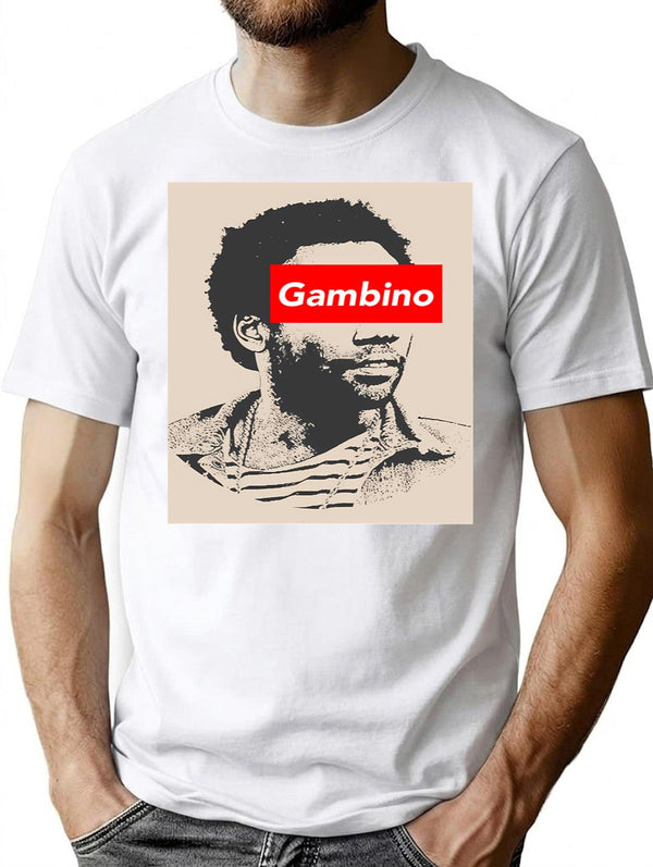 Childish Gambino Vintage T-Shirt for Men & Women, T-Shirts Graphic Tee - White
