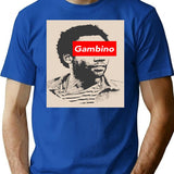 Childish Gambino Vintage T-Shirt for Men & Women, T-Shirts Graphic Tee - Blue