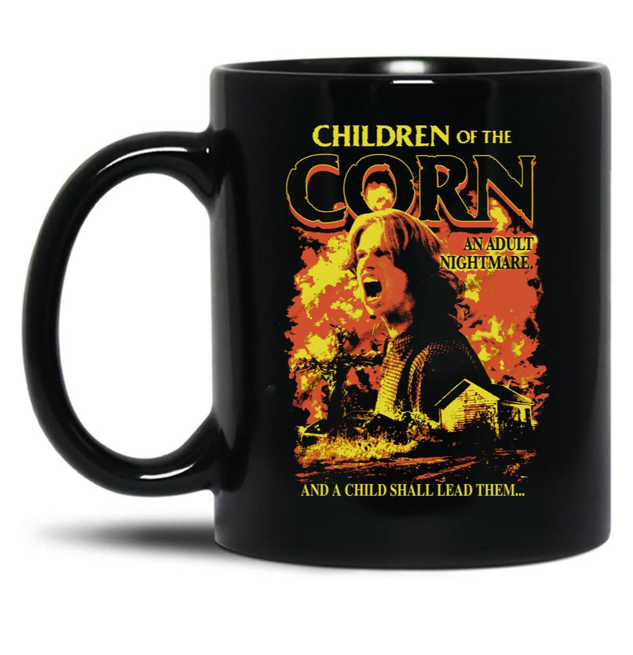 Children of The Corn an Adult Nightmare Black Coffee Mug, Gift Coffee Mug