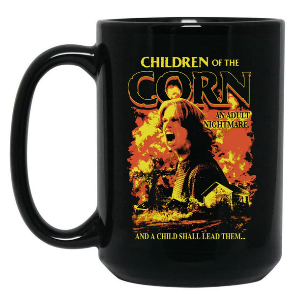 Children of The Corn an Adult Nightmare Black Coffee Mug, Gift Coffee Mug - Black