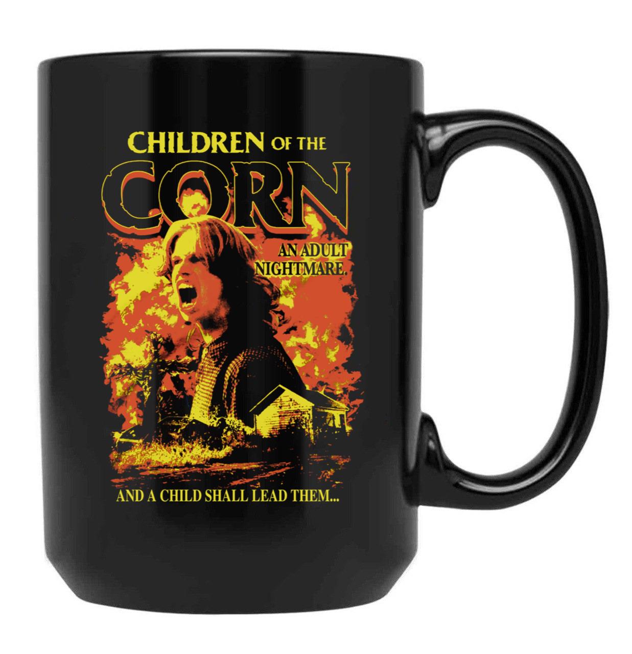 Children of The Corn an Adult Nightmare Black Coffee Mug, Gift Coffee Mug