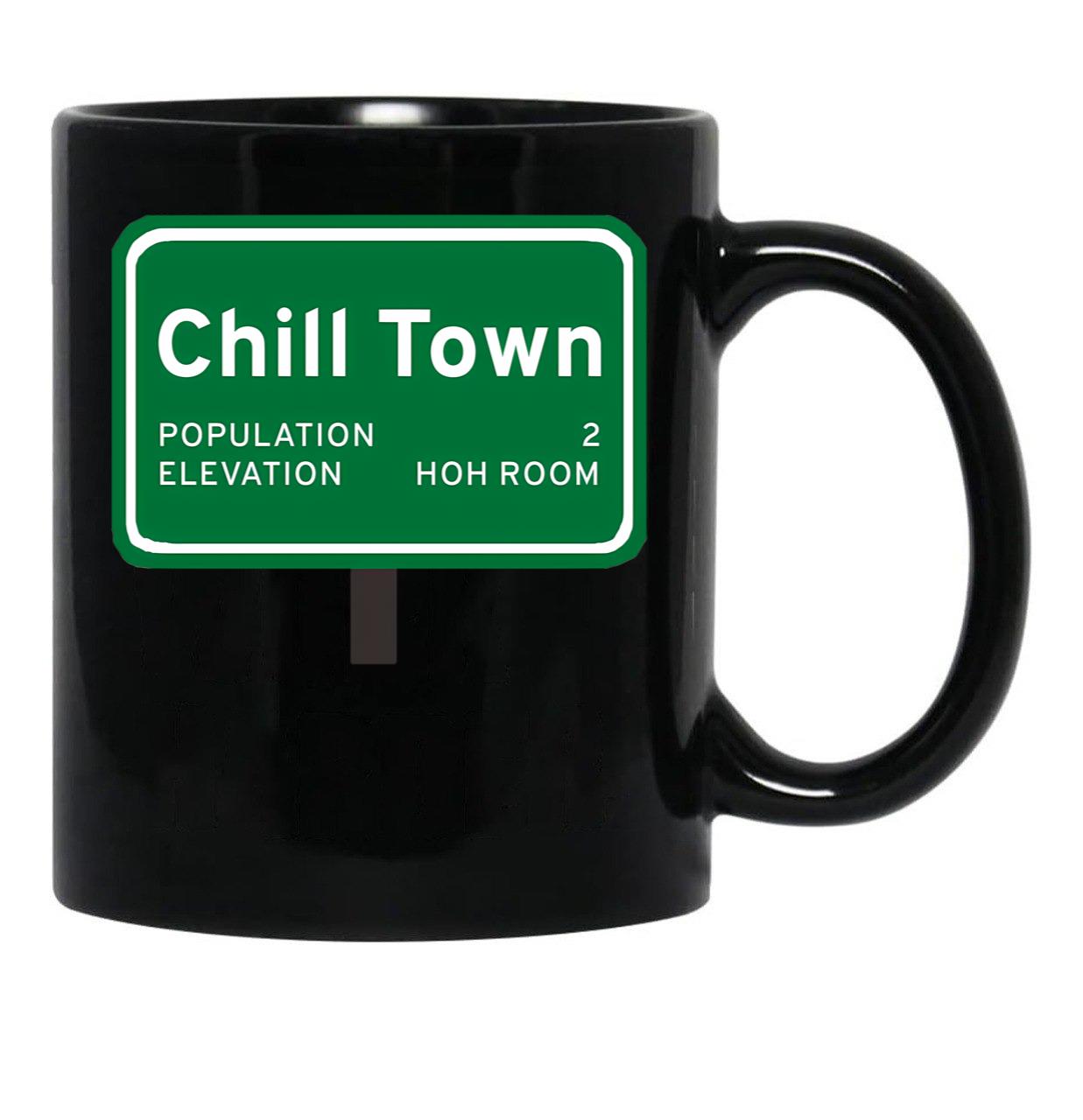 Chill Town Black Coffee Mug, Gift Coffee Mug - Black