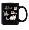 Chinchilla Sticker Pack Black Coffee Mug, Gift Coffee Mug - Black