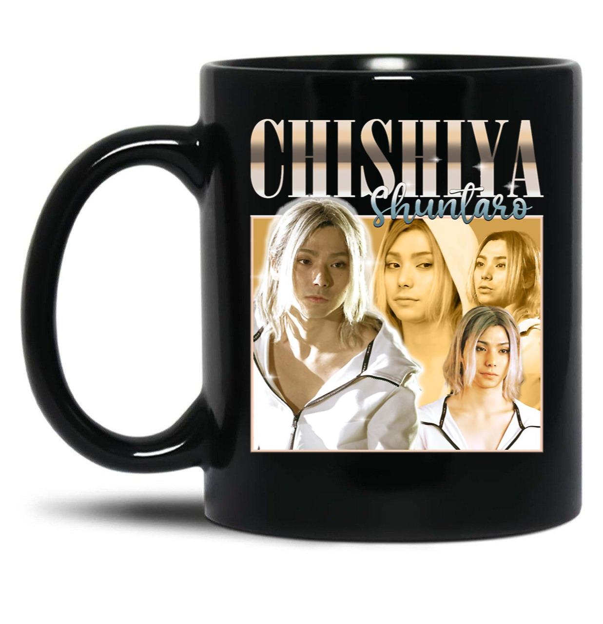 Chishiya Shuntaro Black Coffee Mug, Gift Coffee Mug