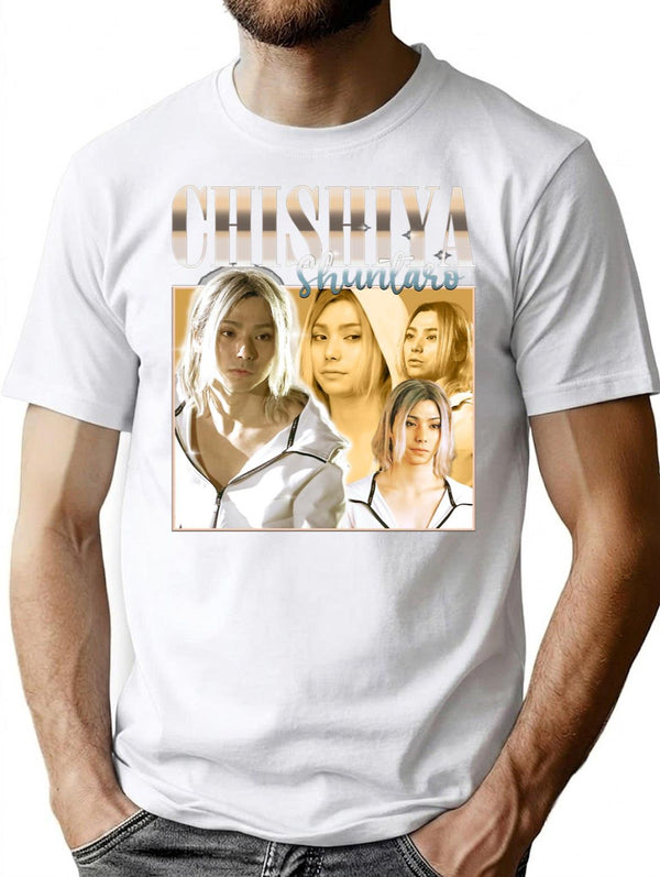 Chishiya Shuntaro Premium Heavyweight Cotton T-Shirt - White