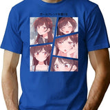 Chizuru Premium Heavyweight Cotton T-Shirt - Blue