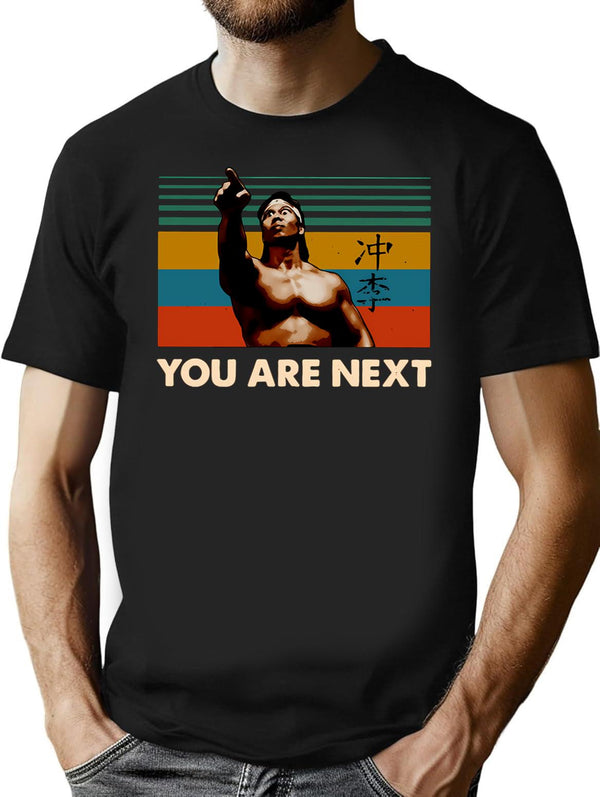 Chong Li You Are Next Vintage Premium Heavyweight Cotton T-Shirt - Black