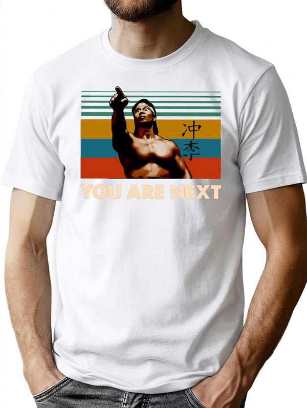 Chong Li You Are Next Vintage Premium Heavyweight Cotton T-Shirt - White