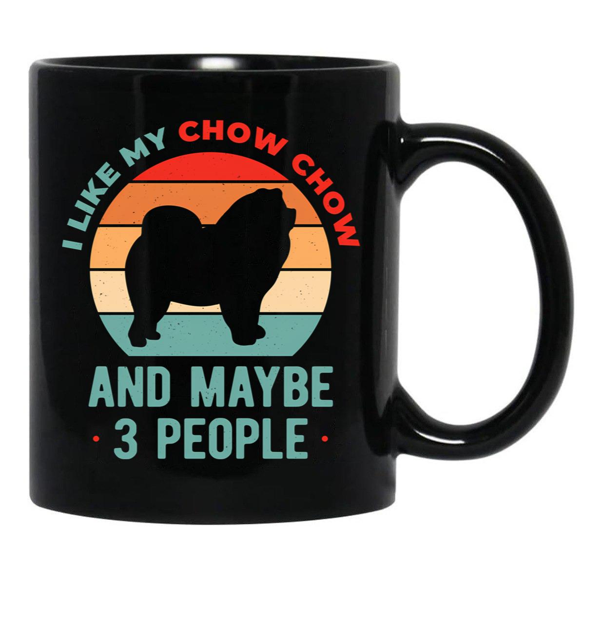 Chow Chow Black Coffee Mug, Gift Coffee Mug - Black