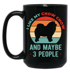 Chow Chow Black Coffee Mug, Gift Coffee Mug
