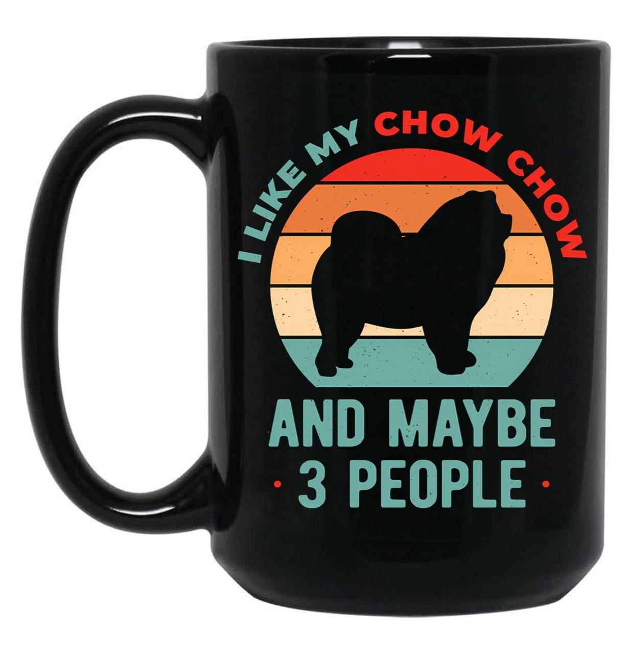Chow Chow Black Coffee Mug, Gift Coffee Mug