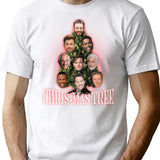 Chris-Mas Tree T-Shirt for Men & Women, T-Shirts Graphic Tee - White