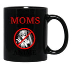 Christian Moms Against Anime Black Coffee Mug, Gift Coffee Mug - Black
