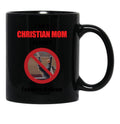 Christian Moms Against Feathers Mcgraw Black Coffee Mug, Gift Coffee Mug - Black