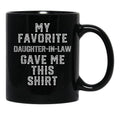 Christmas For Father Mother In Law Funny Birthday Black Coffee Mug - Black