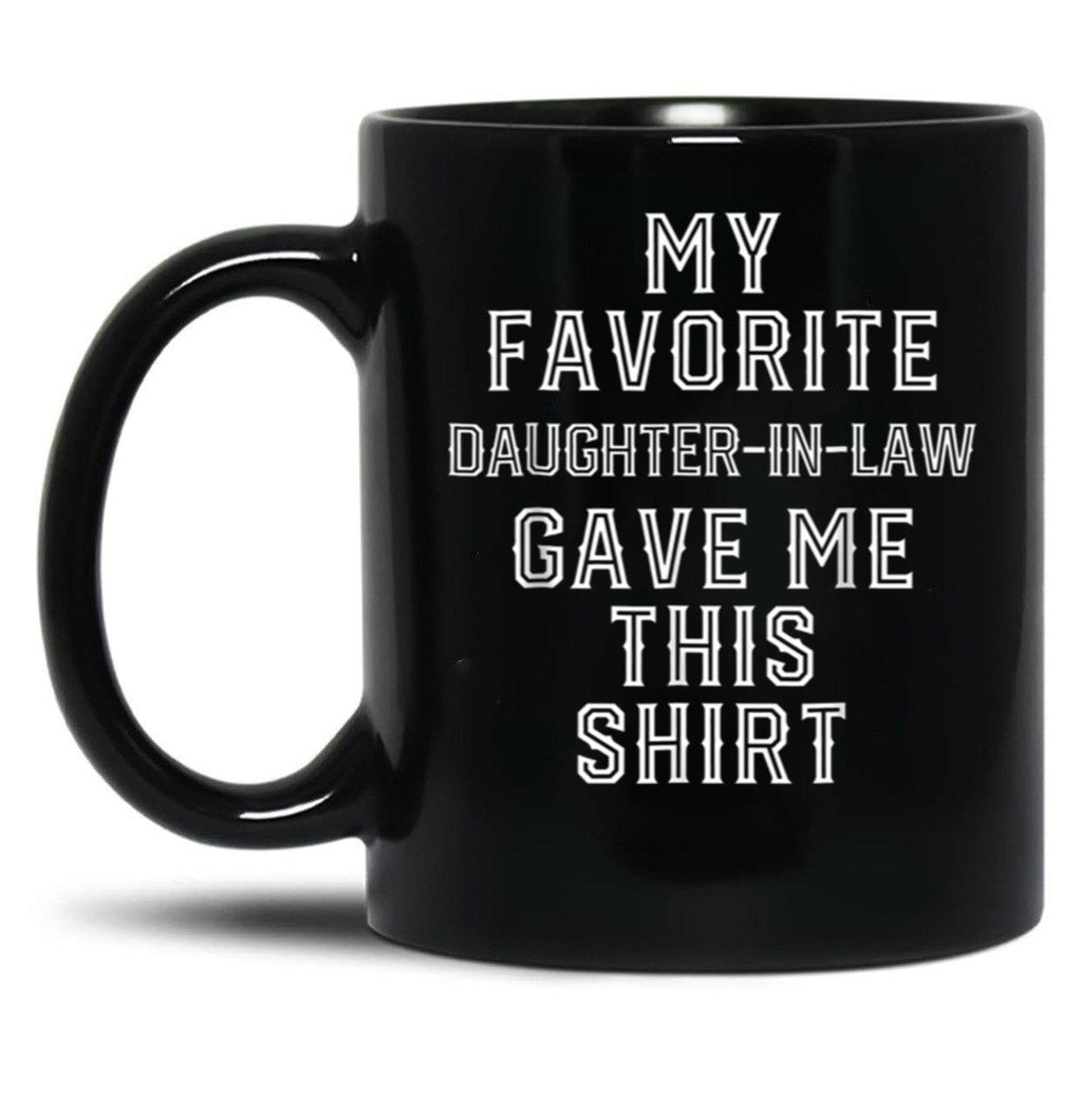Christmas For Father Mother In Law Funny Birthday Black Coffee Mug