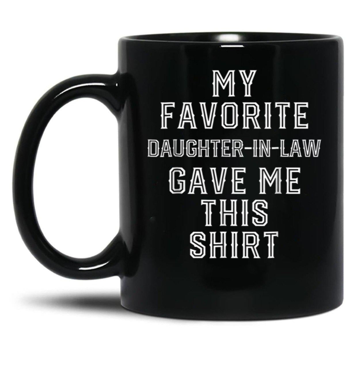 Christmas For Father Mother In Law Funny Birthday Black Coffee Mug