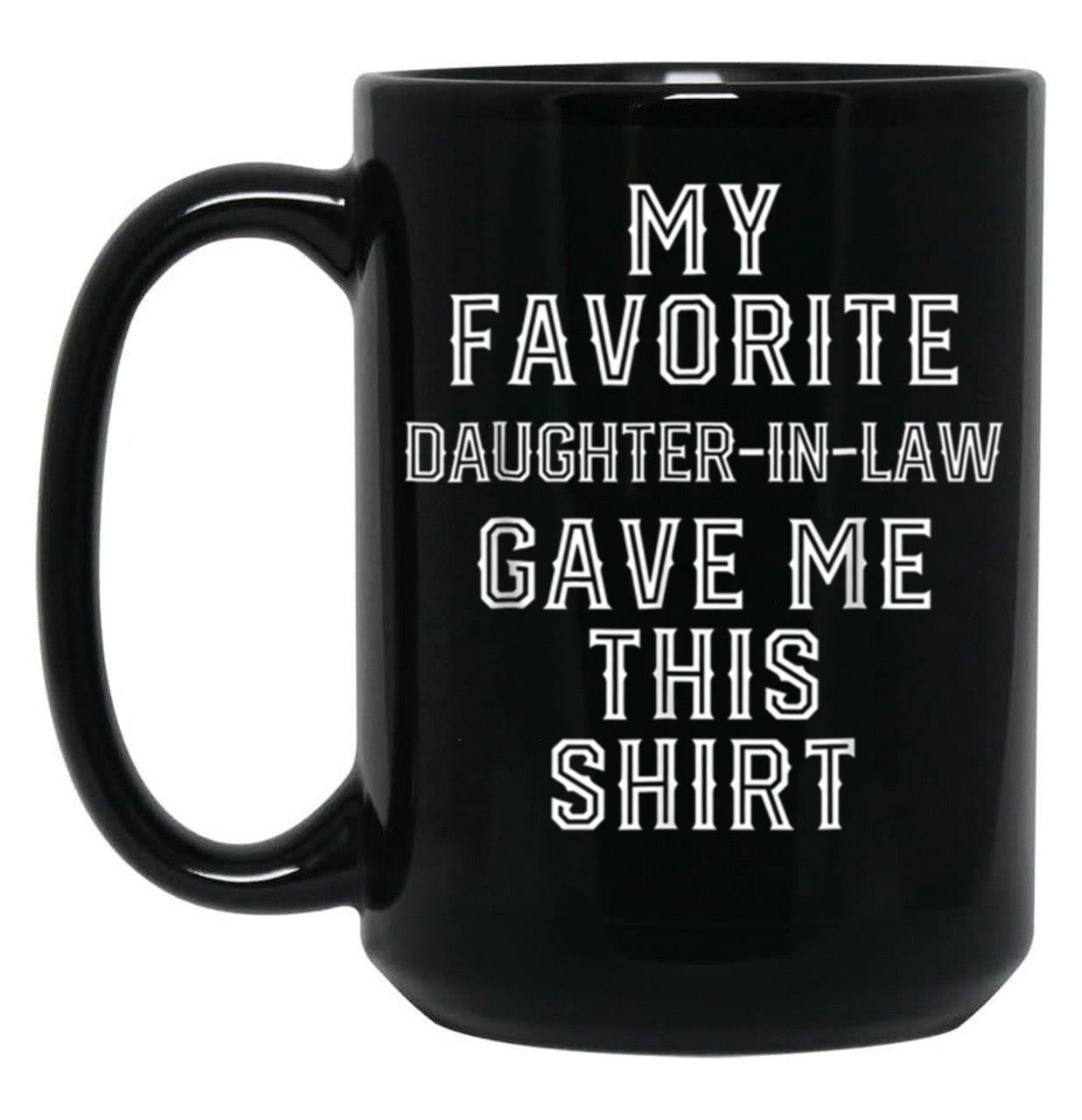 Christmas For Father Mother In Law Funny Birthday Black Coffee Mug