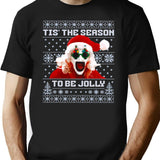 Christmas Horror Season 3 - Terrifier Christmas T-Shirt for Men & Women, T-Shirts Graphic Tee - Black