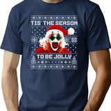 Christmas Horror Season 3 - Terrifier Christmas T-Shirt for Men & Women, T-Shirts Graphic Tee - Navy
