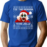 Christmas Horror Season 3 - Terrifier Christmas T-Shirt for Men & Women, T-Shirts Graphic Tee - Blue