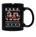 Christmas Is So Fetch Black Coffee Mug, Gift Coffee Mug - Black
