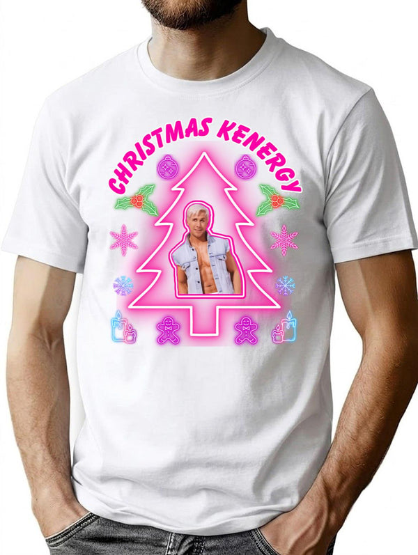Christmas Kenergy T-Shirt for Men & Women, T-Shirts Graphic Tee - White