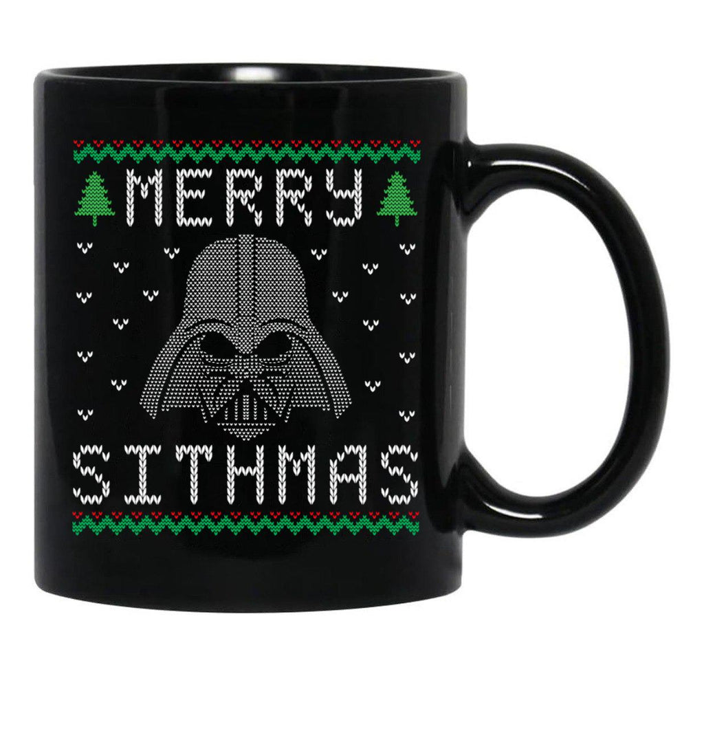 Christmas Merry Sithmas Holiday T-Shirt Black Coffee Mug, Gift Coffee Mug - Black