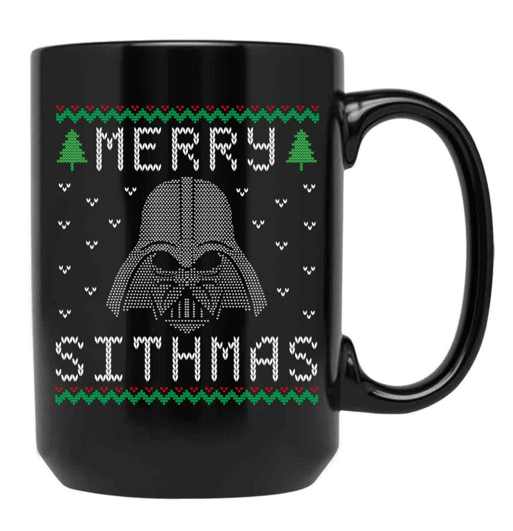 Christmas Merry Sithmas Holiday T-Shirt Black Coffee Mug, Gift Coffee Mug