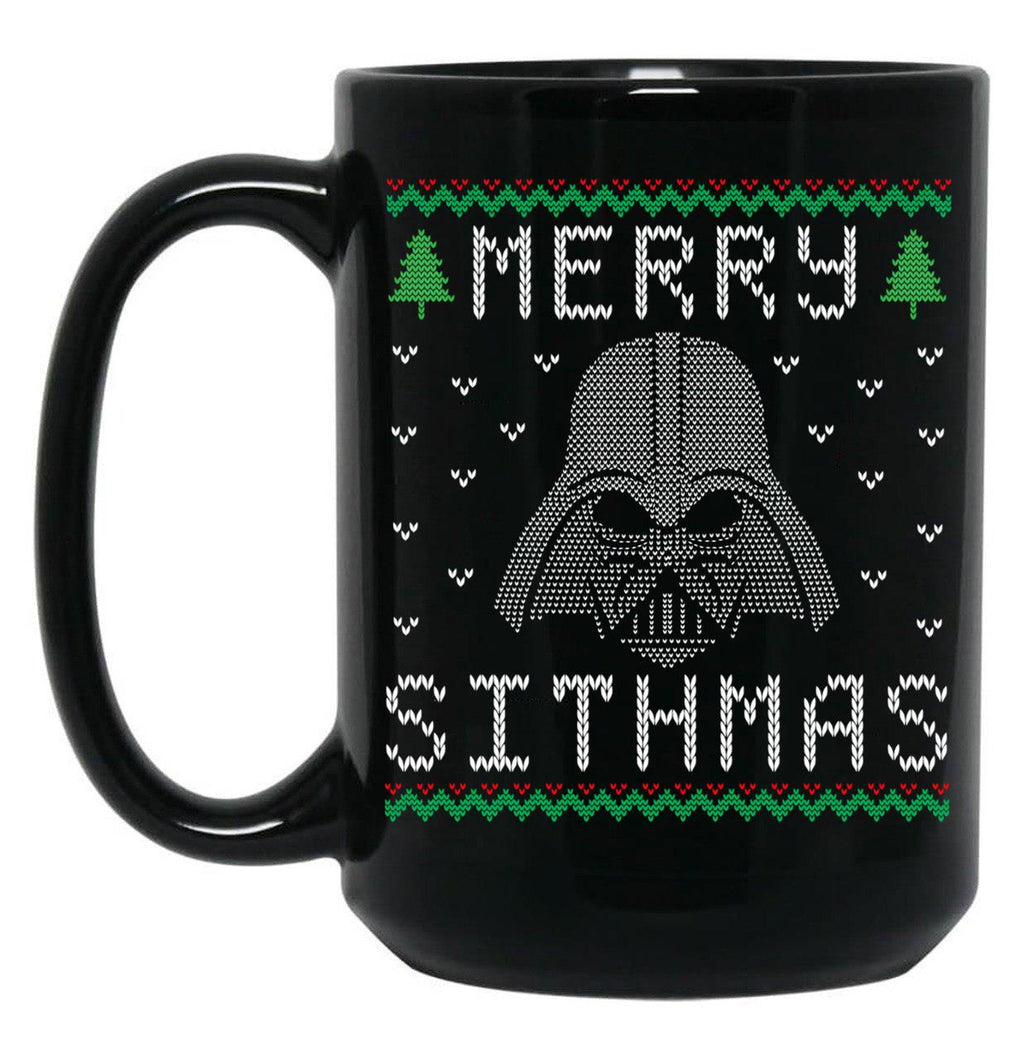 Christmas Merry Sithmas Holiday T-Shirt Black Coffee Mug, Gift Coffee Mug