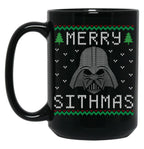 Christmas Merry Sithmas Holiday T-Shirt Black Coffee Mug, Gift Coffee Mug