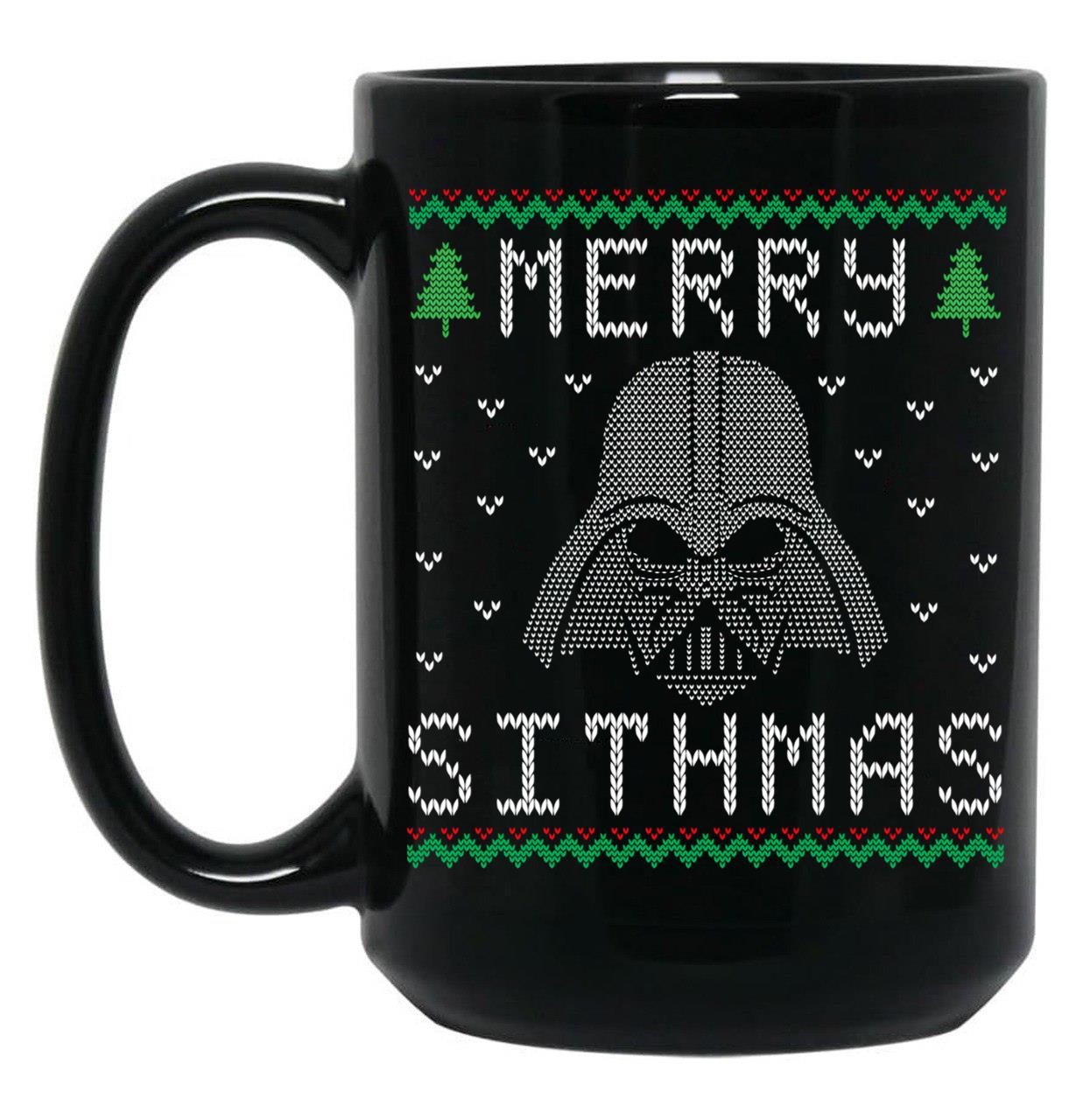 Christmas Merry Sithmas Holiday T-Shirt Black Coffee Mug, Gift Coffee Mug