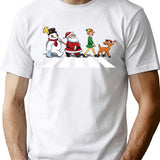 Christmas Road T-Shirt for Men & Women, T-Shirts Graphic Tee - White