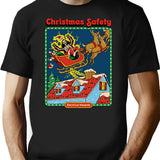 Christmas Safety T-Shirt for Men & Women, T-Shirts Graphic Tee - Black