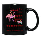 Christmas - To My Daughter-In-Law - Flamingo - Circus Black Coffee Mug - Black