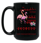 Christmas - To My Daughter-In-Law - Flamingo - Circus Black Coffee Mug