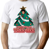 Christmas Tree-Hee T-Shirt for Men & Women, T-Shirts Graphic Tee - White