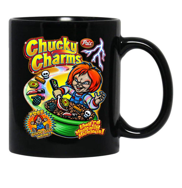 Chucky Charms V2 Essential Black Coffee Mug, Gift Coffee Mug - Black