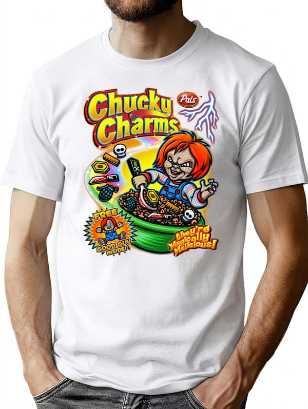 Chucky Charms V2 Essential Premium Heavyweight Cotton T-Shirt - White